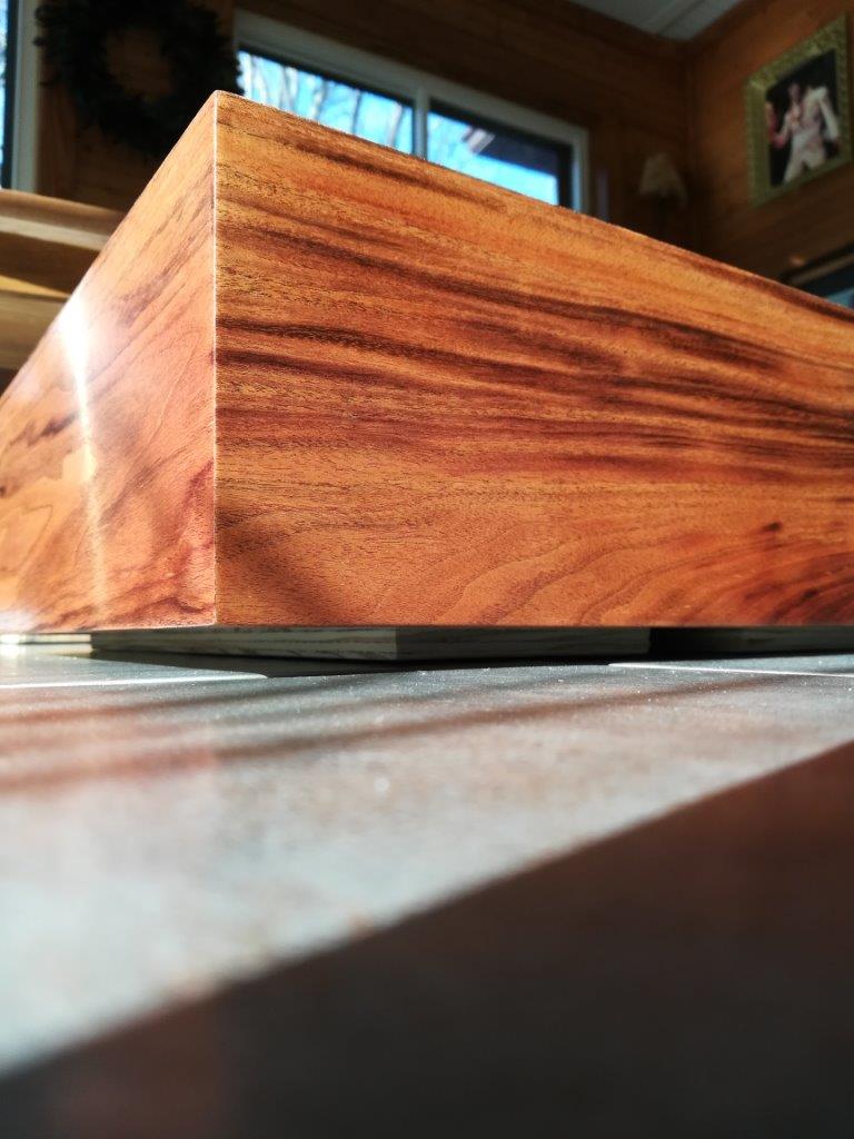 Finished plinth surface